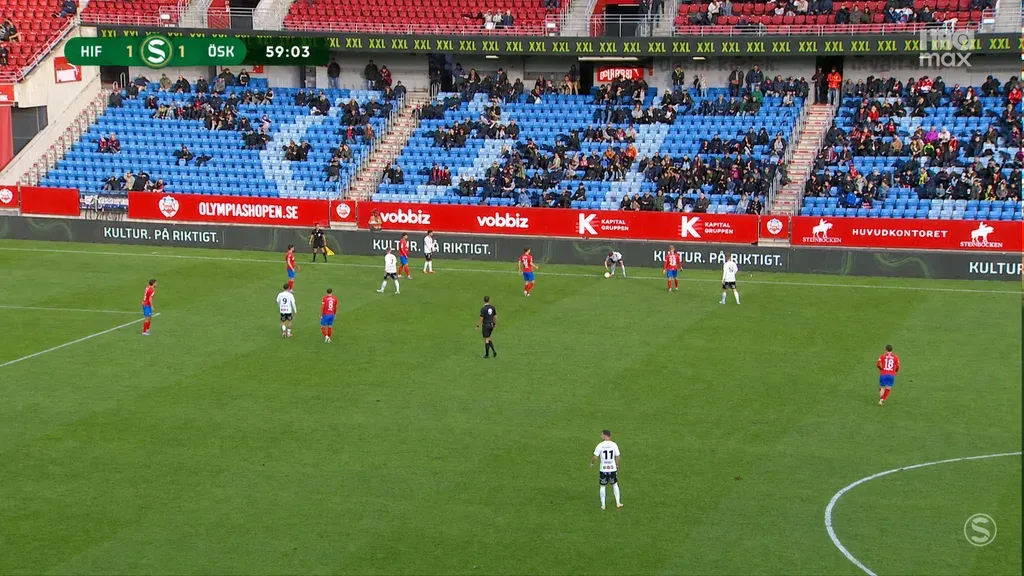 After: AI-enhanced sports footage with balanced lighting